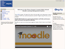 Tablet Screenshot of moodle.pgcps.org